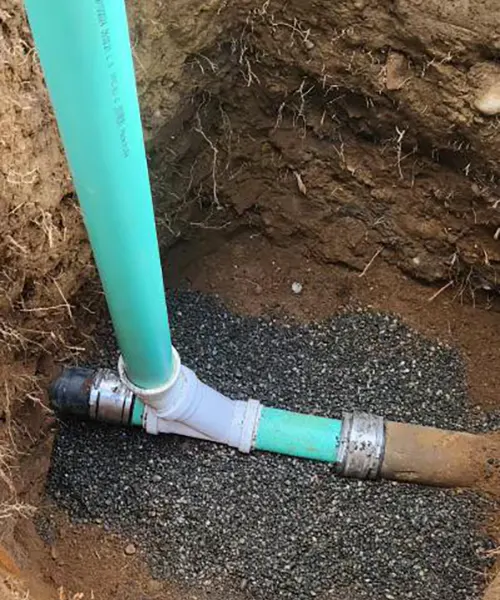 Side sewer spot repair and clean out installation in Shoreline 
